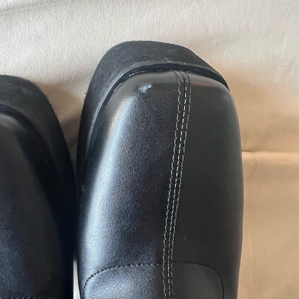 Women's Black Platform Block Heel Boots - Picture 5 of 7